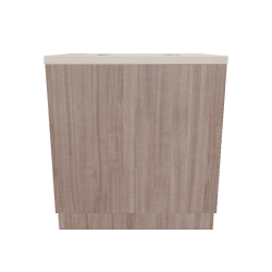 Stylish Minimalist Wooden Bar Counter 3D Model - 3D Model