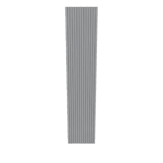 Stylized Vertical Slatted Column 3D Model - Architecture 3D Model