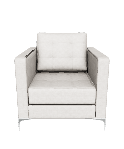 Minimalist Fabric Armchair 3D - 3D Model
