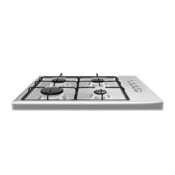 Gas Cooktop 3D Model 60 cm - Household 3D Model