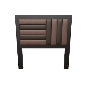 Elegant Modern Bed Headboard 3D - 3D Model