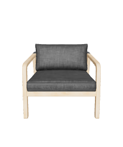 Contemporary Outdoor Lounge Chair 3D Model - 3D Model