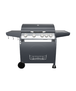 Sleek Modern Gas Grill 3D Model - 3D Model