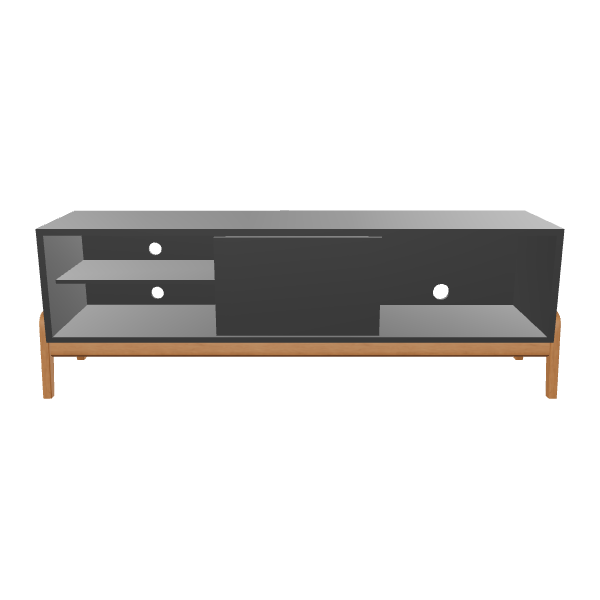 Stylish Minimalist TV Cabinet 3D Model - 3D Model