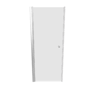 Stylish Modern Glass Door Model - Architectural 3D Model