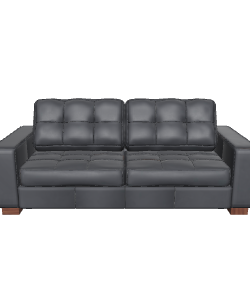 Stylish Modern Leather Sofa 3D Model - Furniture 3D Model