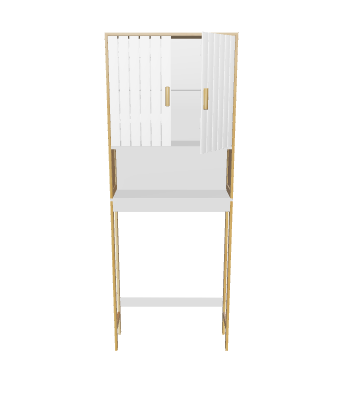 Stylish Wooden Display Cabinet Model - 3D Model