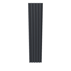 Stylized Vertical Slat Panel 3D - 3D Model