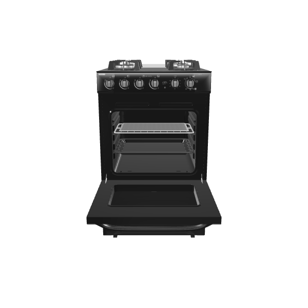 Sleek Modern Kitchen Stove 3D Model - 3D Model