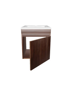 Stylish Wooden Storage Cabinet 3D - Furniture 3D Model