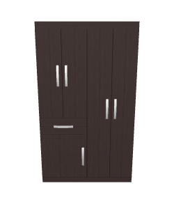 Elegant Modern Wooden Cabinet 3D Model - Furniture 3D Model