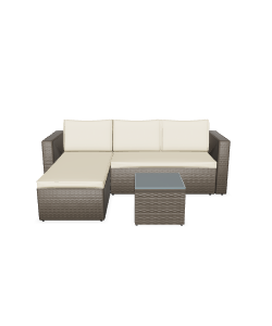 Contemporary Outdoor Sectional Sofa Set 3D Model - Furniture 3D Model
