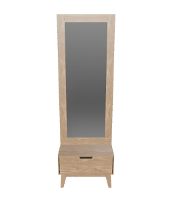 Stylish Wooden Mirror Cabinet 3D - 3D Model