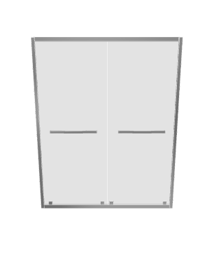 Double Door Modern Cabinet 3D - 3D Model