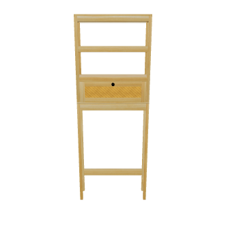 Modern Storage Ladder with Drawer 3D - 3D Model