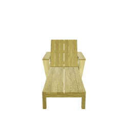 Sunbed Amarillo 3D Model - Furniture 3D Model