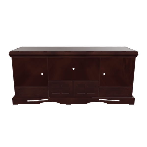 Wooden Storage Rack with Drawers 3D - Furniture 3D Model