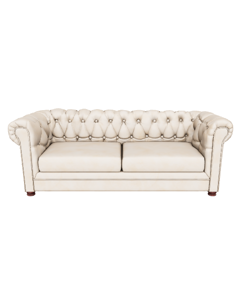 Elegant Chesterfield Sofa 3D Model - 3D Model