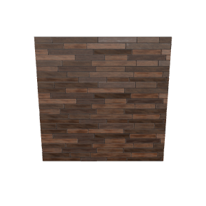Stylish Rustic Wooden Wall Panel 3D Model - 3D Model