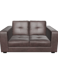 Brown Two-Seat Sofa 3D Model - 3D Model