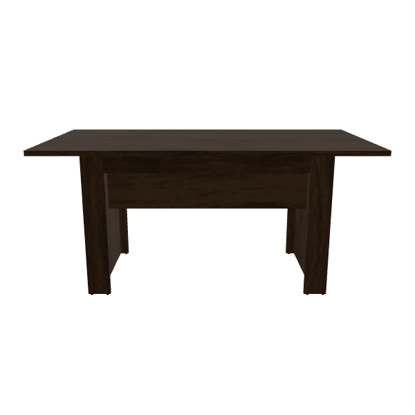 Elegant Wooden Dining Table Model - 3D Model