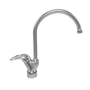 Sleek Modern Kitchen Faucet Model - 3D Model