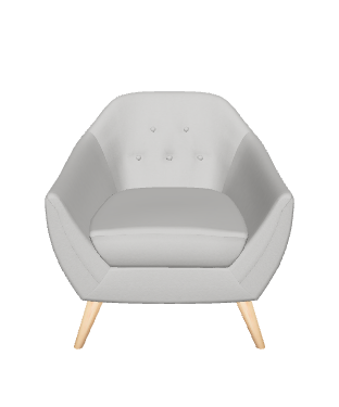 Light Gray Armchair 3D Model - 3D Model