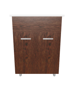 Stylish Modern Wooden Storage Cabinet 3D Model - 3D Model
