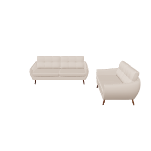 Elegant Modern Sofa Set 3D Model - 3D Model