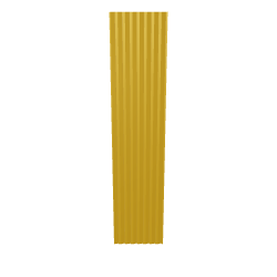 Amarillo Oro RAL 1004 Column Model - Architectural 3D Model