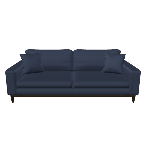 Stylish Modern Fabric Sofa 3D Model - 3D Model