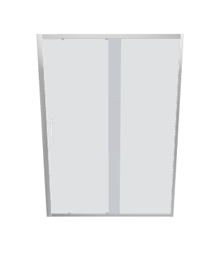 Sleek Glass Shower Door 3D Model - Interior 3D Model