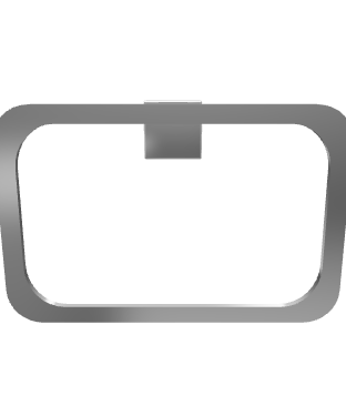 Stylish Rectangular Metal Frame 3D Model - Interior 3D Model