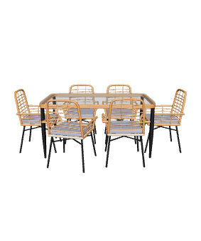 Stylish Outdoor Dining Table and Chairs Set 3D Model - 3D Model