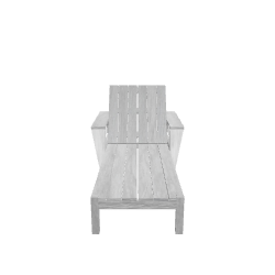 Stylish Outdoor Wooden Lounge Chair 3D Model - Furniture 3D Model