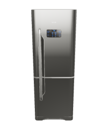 Sleek Stainless Steel Refrigerator 3D Model - 3D Model