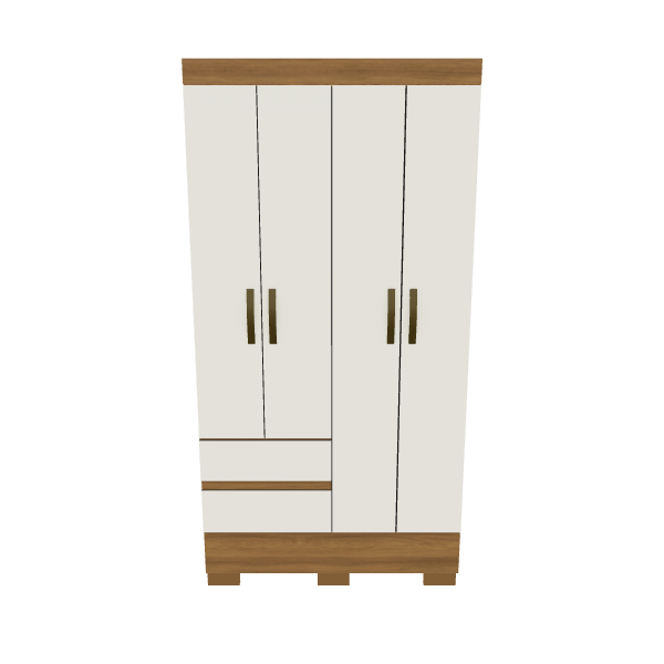 Stylish Modern Wardrobe Cabinet 3D Model - 3D Model