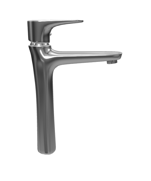 Sleek Modern Kitchen Faucet 3D Model - 3D Model