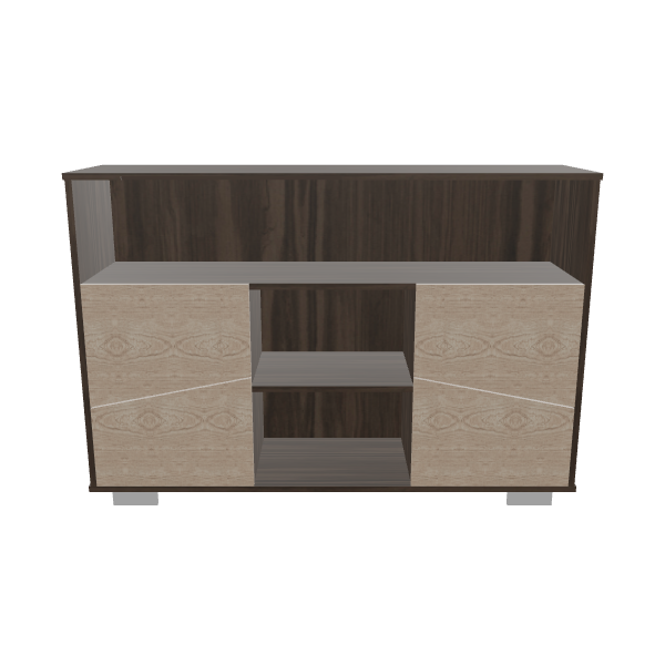 Contemporary Wooden Sideboard 3D Model - 3D Model