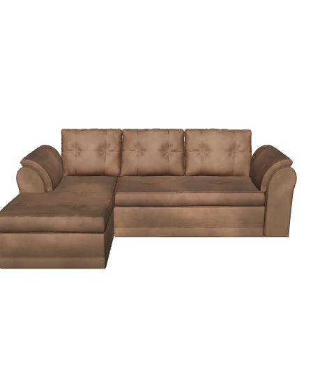 Stylish Corner Sofa 3D Model - 3D Model