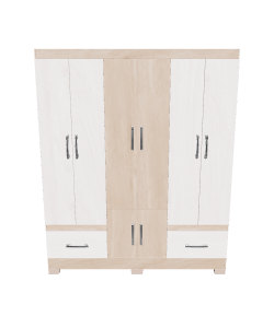 Stylish Modern Wooden Storage Cabinet 3D Model - 3D Model