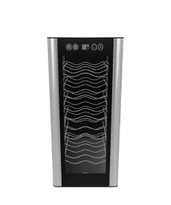 Sleek Glass Front Wine Cooler 3D Model - Household 3D Model
