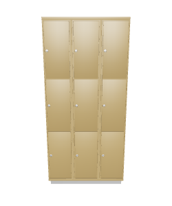 Stylish Modular Storage Locker 3D Model - 3D Model