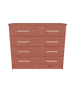 Contemporary Wooden Dresser 3D Model - 3D Model