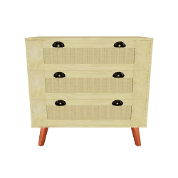 Stylish Modern Storage Cabinet 3D Model - 3D Model