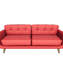 Stylish Modern Fabric Sofa 3D Model - 3D Model