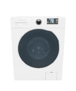 Sleek Front-Loading Washing Machine 3D Model - 3D Model
