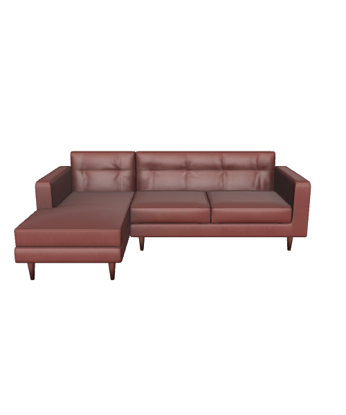 Stylish Modern L-Shaped Sofa 3D Model - 3D Model