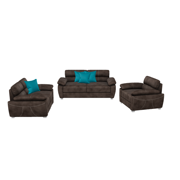 Stylish Modern Sofa Set 3D Model - 3D Model