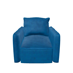 Stylish Modern Fabric Armchair 3D Model - 3D Model